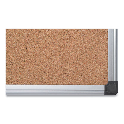 MasterVision Value Cork Bulletin Board with Aluminum Frame, 48 x 71, Natural