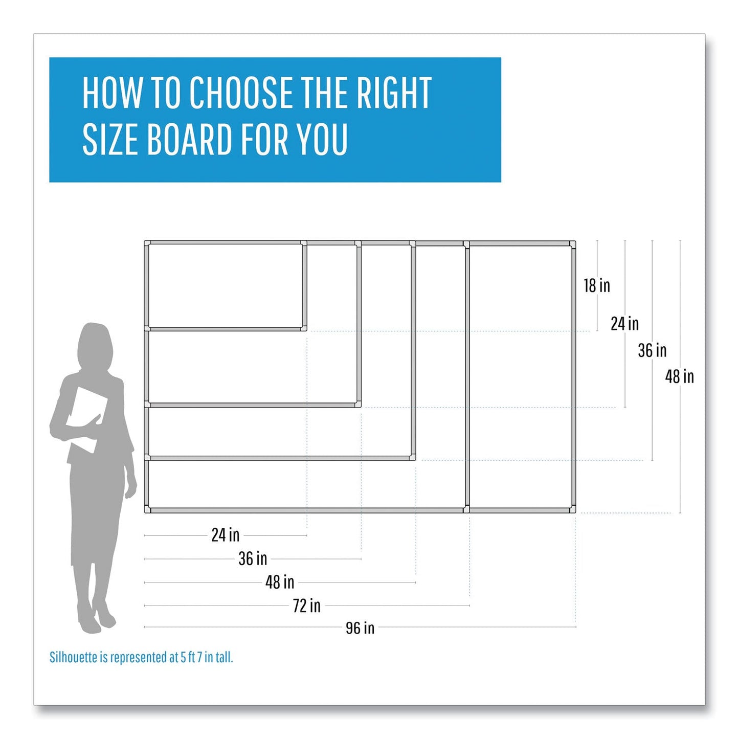 MasterVision Porcelain Value Dry Erase Board, 48 x 96, White, Aluminum Frame