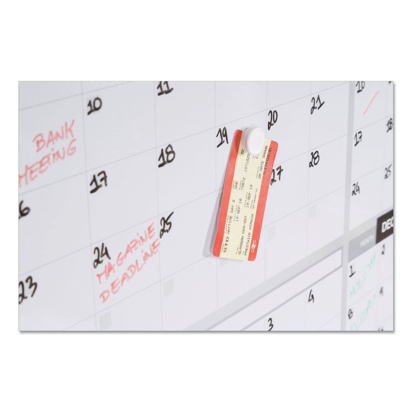 MasterVision 12 Month Year Planner, 36x24, Aluminum Frame
