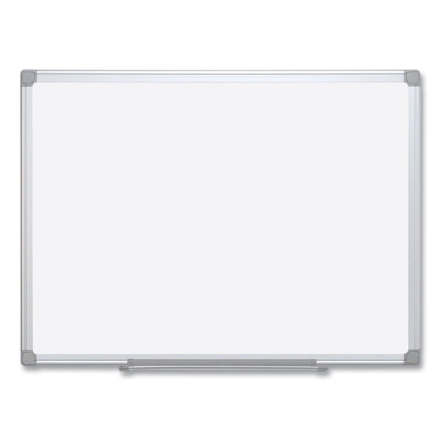 MasterVision Earth Silver Easy Clean Dry Erase Boards, 48 x 96, White, Aluminum Frame