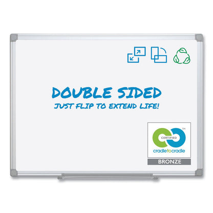 MasterVision Earth Easy-Clean Dry Erase Board, 48 x 72, Aluminum Frame