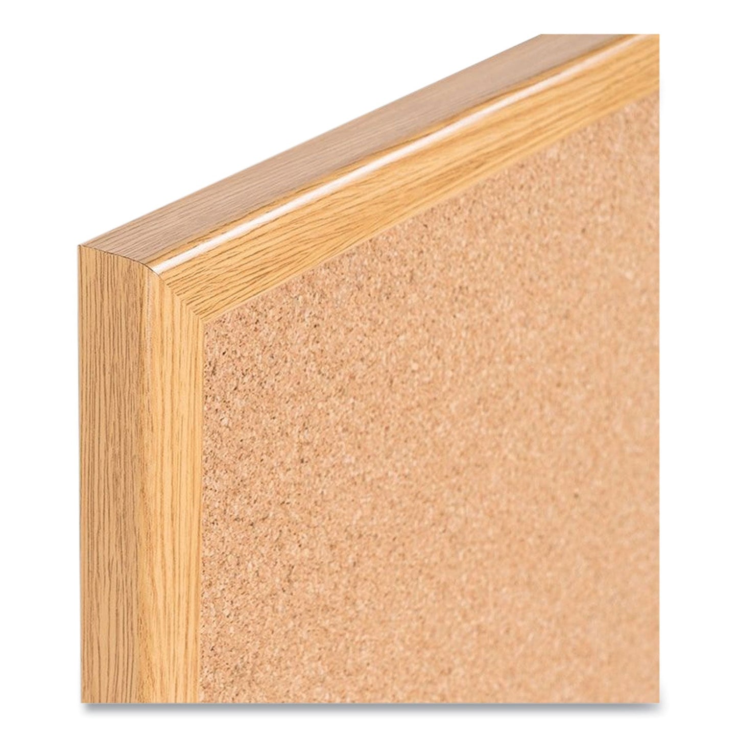 MasterVision Value Cork Bulletin Board with Oak Frame, 24 x 36, Natural