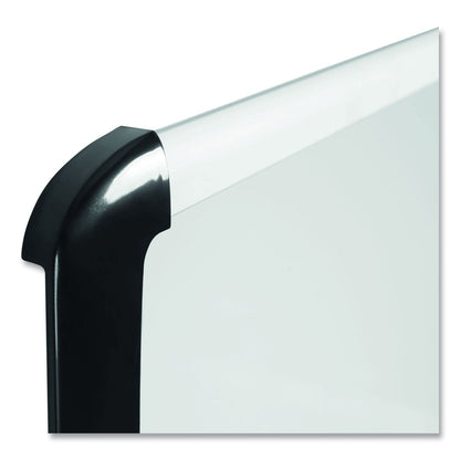 MasterVision Lacquered steel magnetic dry erase board, 24 x 36, Silver/Black