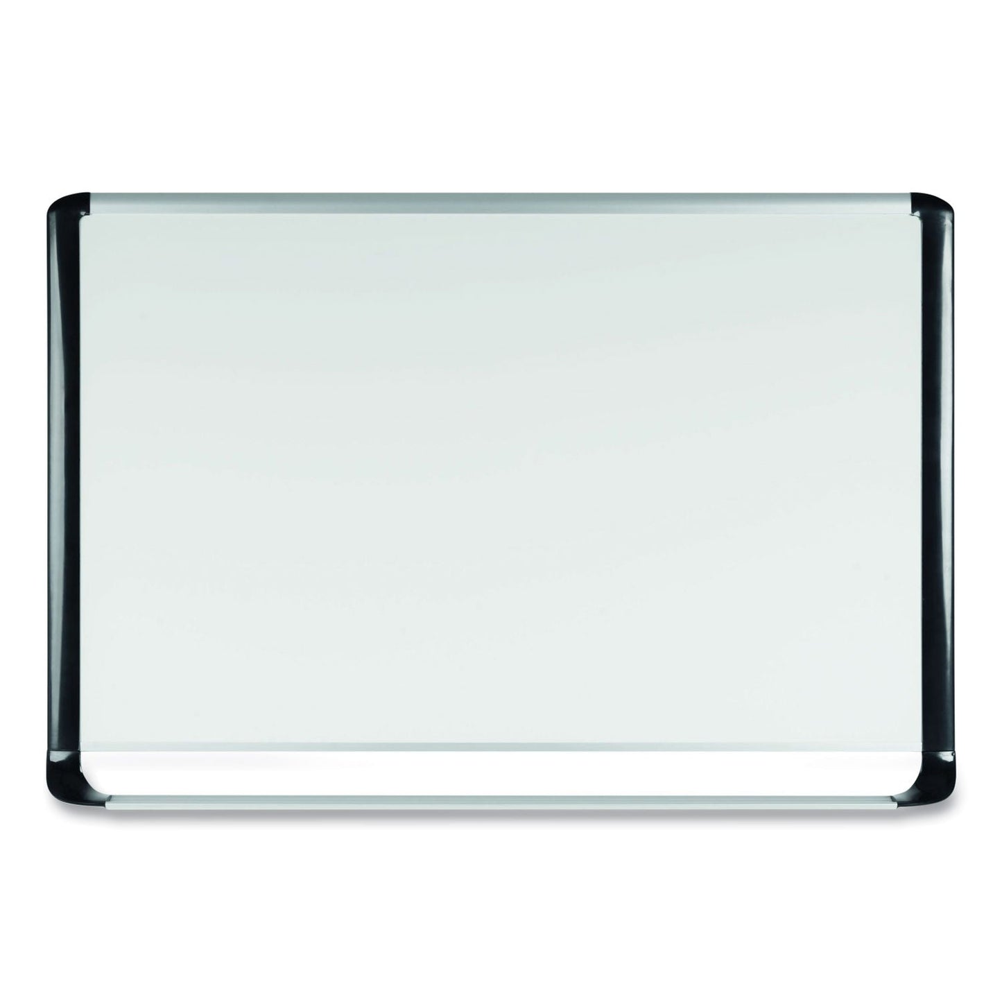 MasterVision Lacquered steel magnetic dry erase board, 36 x 48, Silver/Black