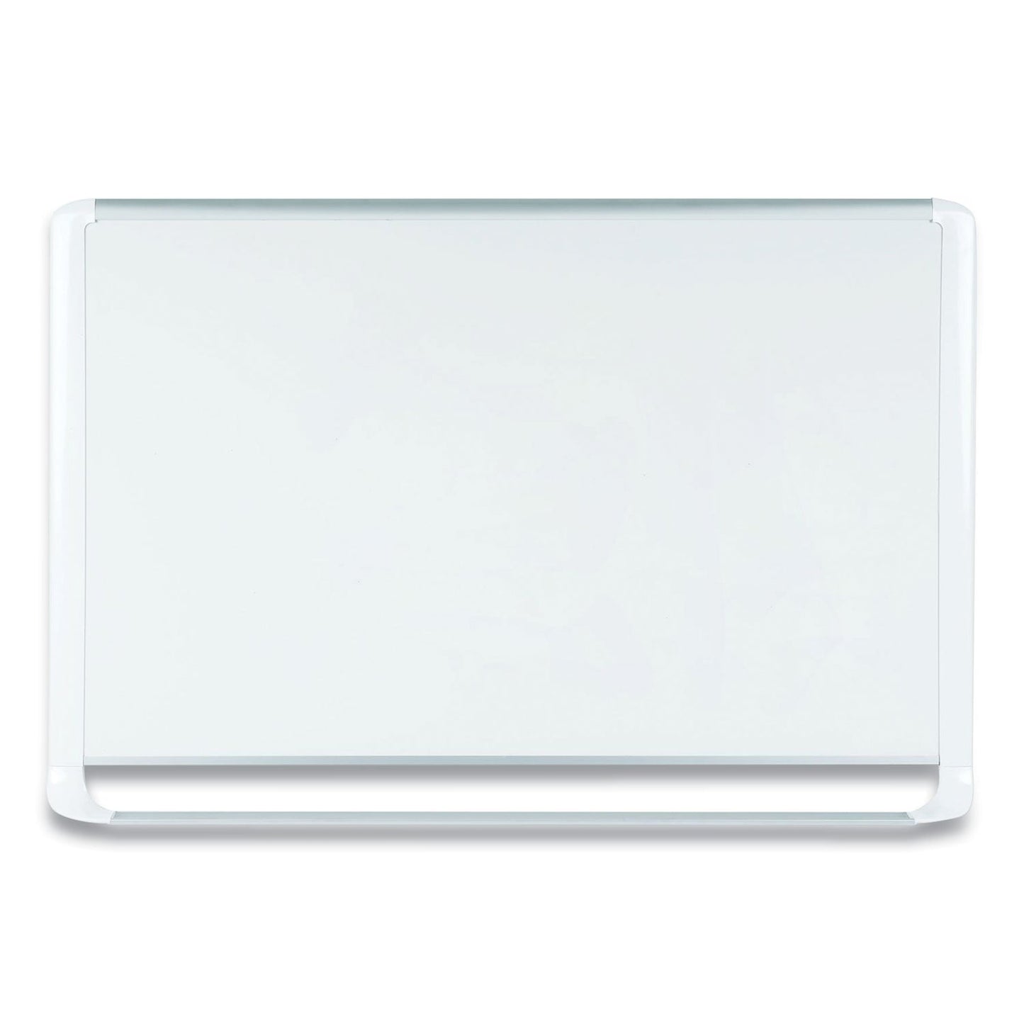 MasterVision Lacquered steel magnetic dry erase board, 48 x 96, Silver/White