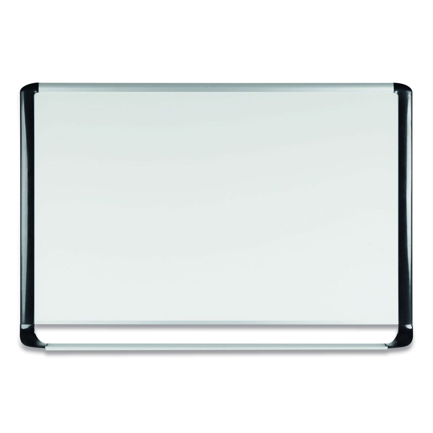 MasterVision Porcelain Magnetic Dry Erase Board, 48x96, White/Silver