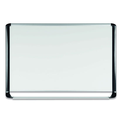 MasterVision Porcelain Magnetic Dry Erase Board, 48x96, White/Silver