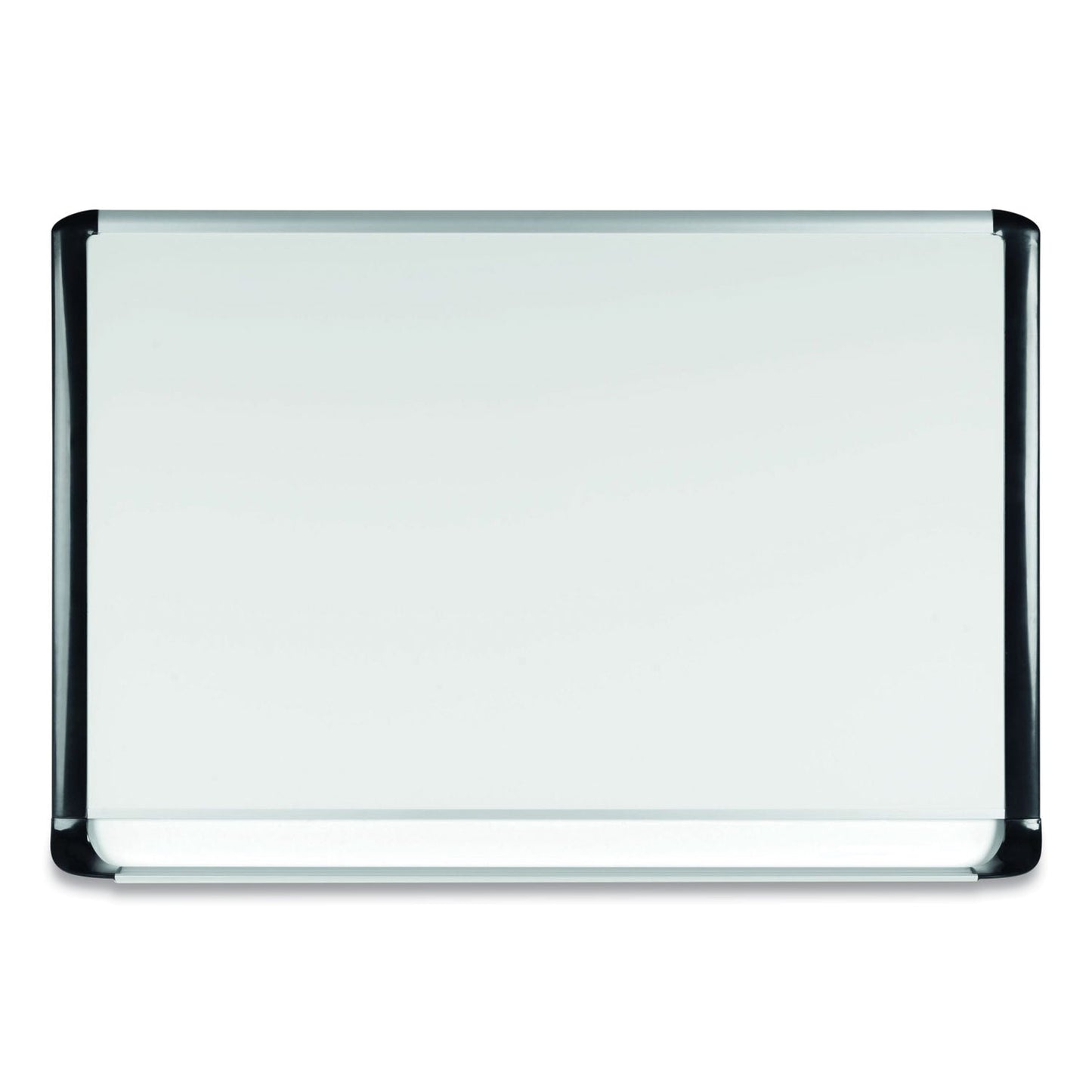 MasterVision Lacquered steel magnetic dry erase board, 48 x 72, Silver/Black
