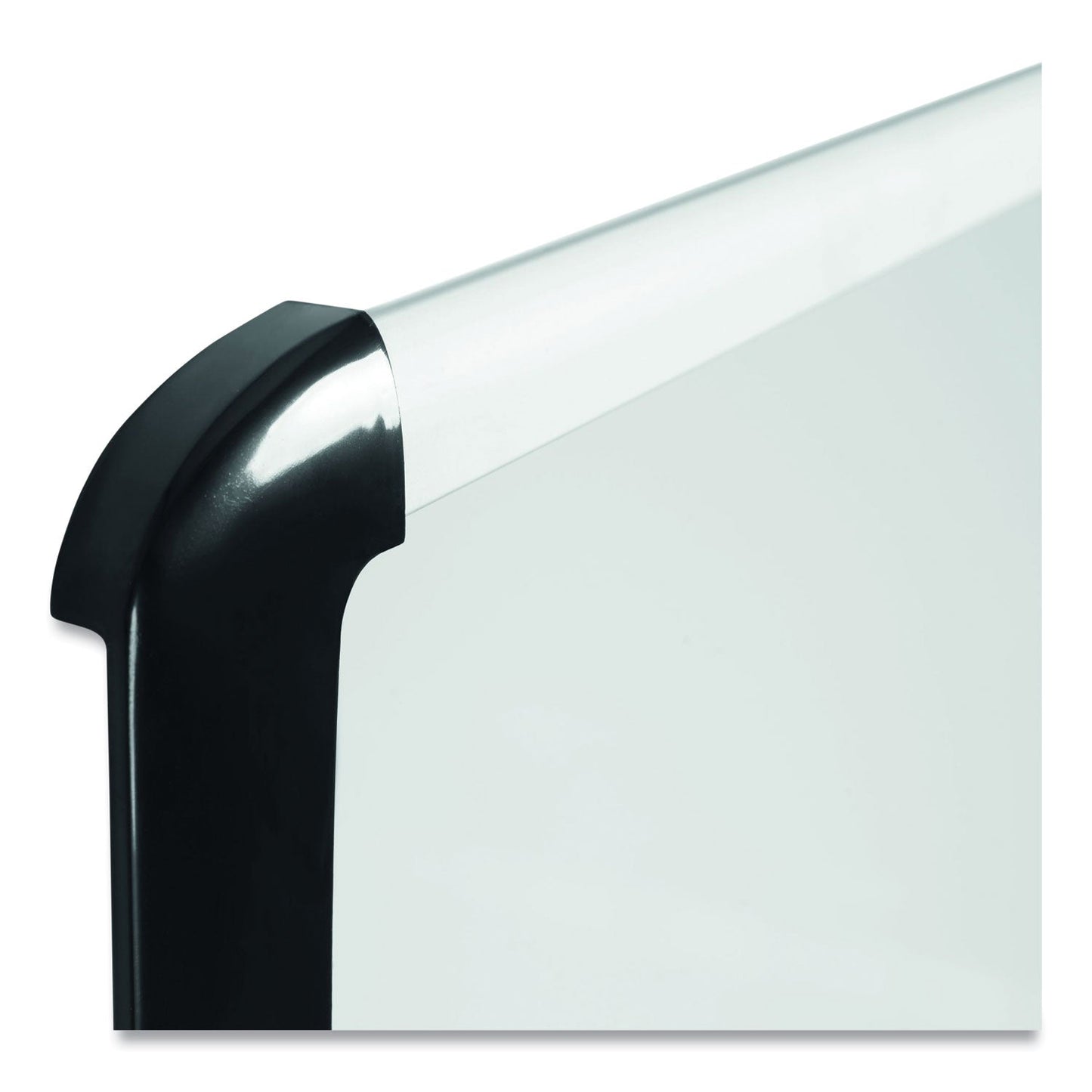 MasterVision Lacquered steel magnetic dry erase board, 48 x 72, Silver/Black