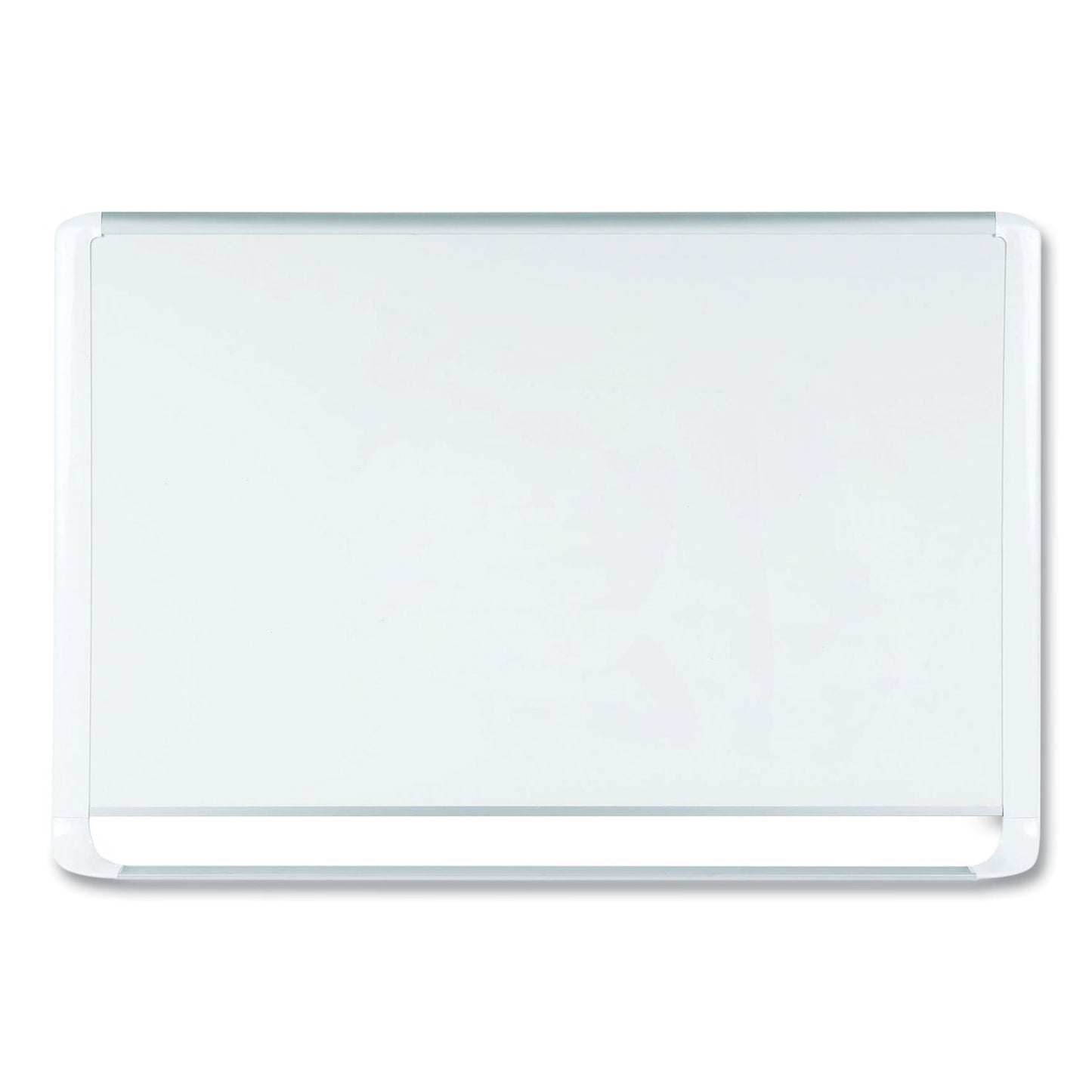 MasterVision Lacquered steel magnetic dry erase board, 48 x 72, Silver/White