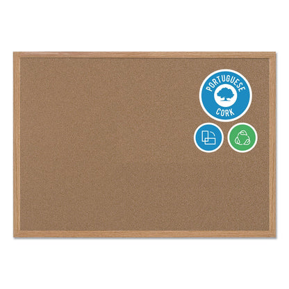 MasterVision Earth Cork Board, 48 x 72, Wood Frame