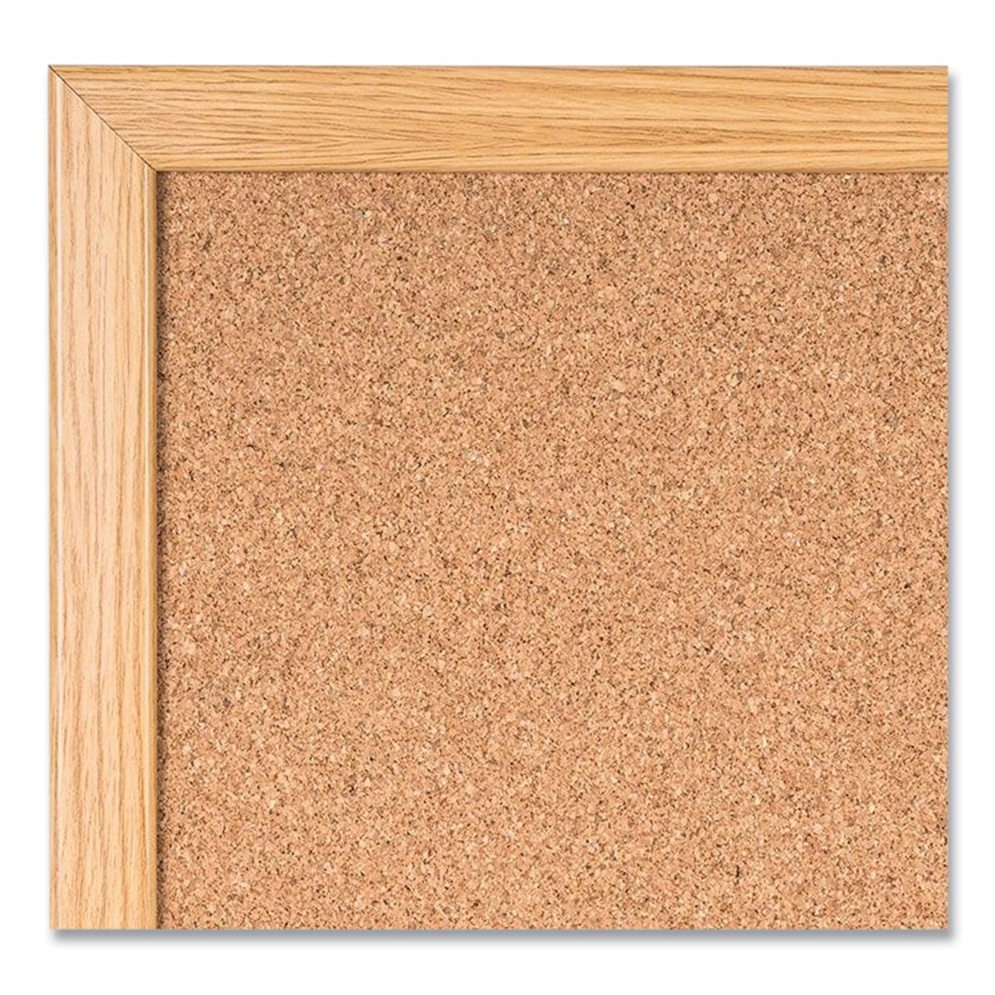 MasterVision Value Cork Bulletin Board with Oak Frame, 36 x 48, Natural