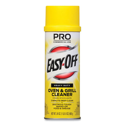 Professional EASY-OFF Oven and Grill Cleaner, Unscented, 24 oz Aerosol Spray