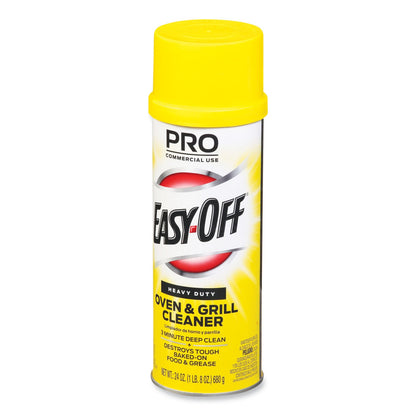 Professional EASY-OFF Oven and Grill Cleaner, Unscented, 24 oz Aerosol Spray