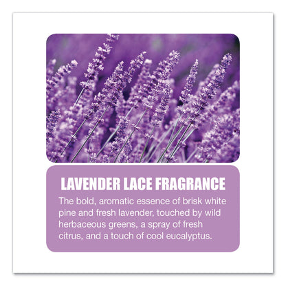 Big D Industries Diamond 3D Urinal Screen, Lavender Lace Scent, 0.13 oz, Lavender, 10/Box