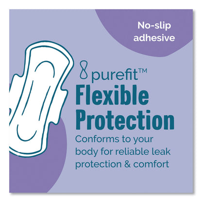 Seventh Generation Chlorine-Free Ultra Thin Pads with Wings, Overnight, 14/Pack