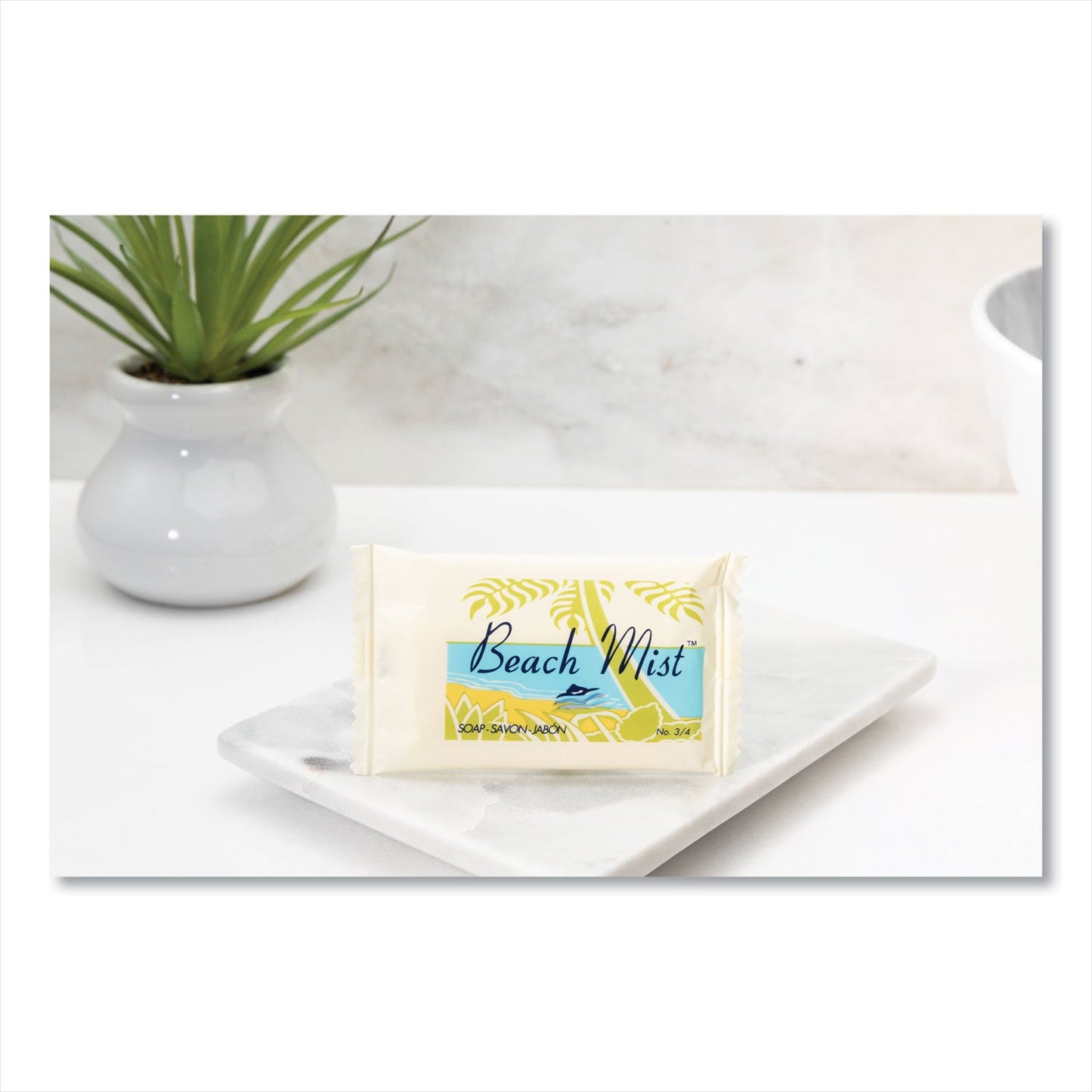 Beach Mist Face and Body Soap, Beach Mist Fragrance, # 3/4 Bar, 1,000/Carton