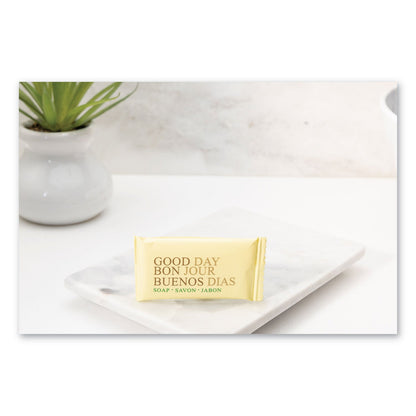 Good Day Amenity Bar Soap, Pleasant Scent, # 1/2, Individually Wrapped Bar, 1,000/Carton