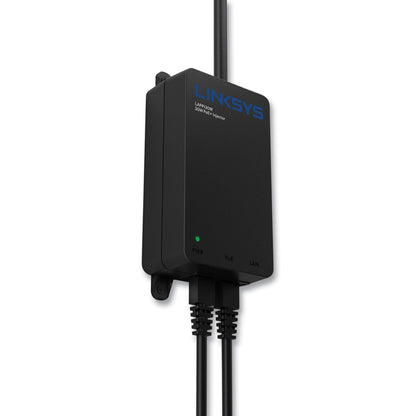 LINKSYS 30W 802.3at Gigabit PoE+ Injector, 2 Ports, TAA Compliant