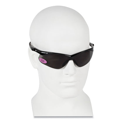 KleenGuard V60 Nemesis Rx Reader Safety Glasses, Black Frame, Smoke Lens, +2.5 Diopter Strength, 6/Box