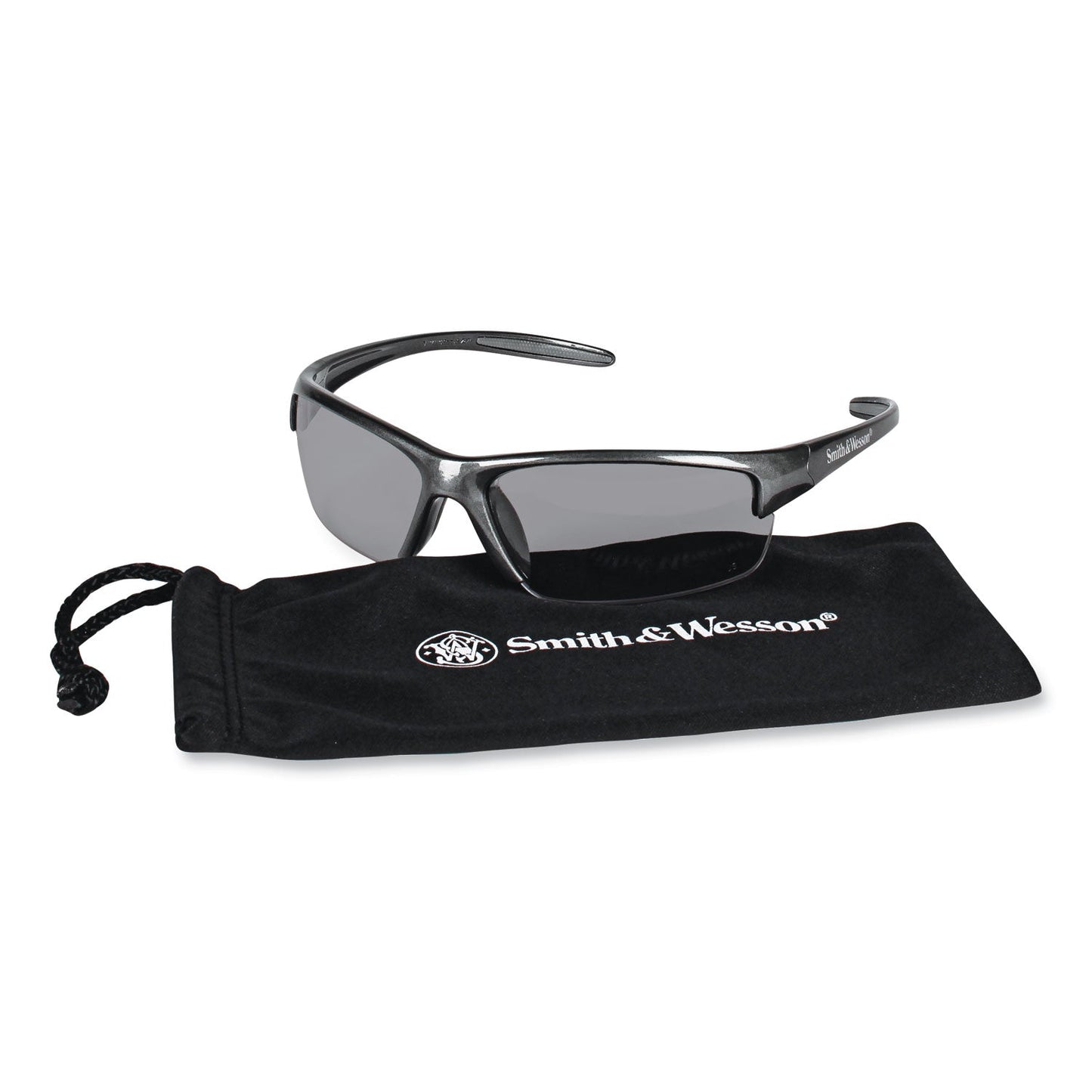 KleenGuard Equalizer Safety Glasses, Gun Metal Frame, Smoke Lens, 12/Box