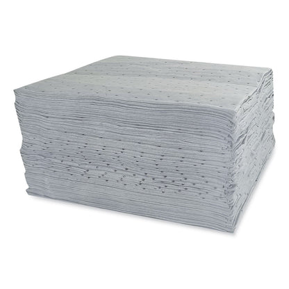 HOSPECO TASKBrand All Sorb Industrial Sorbent Pad, 0.24 gal, 15 x 18, 100/Carton