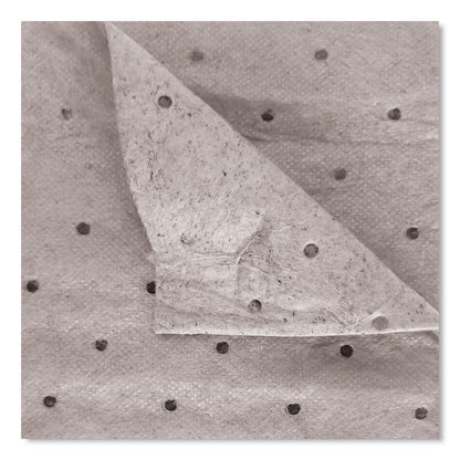 HOSPECO TASKBrand All Sorb Industrial Sorbent Pad, 0.22 gal, 15 x 18, 100/Pack