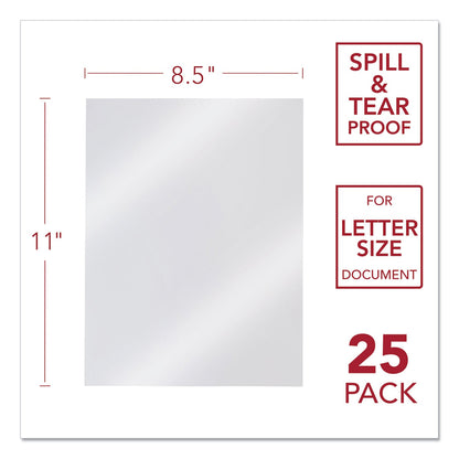 GBC Design View Poly Presentation Covers for Binding Systems, Frost, 11 x 8.5, Unpunched, 25/Pack