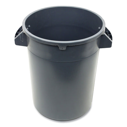Impact Gator Plus Container, Round, Plastic, 32 gal, Gray