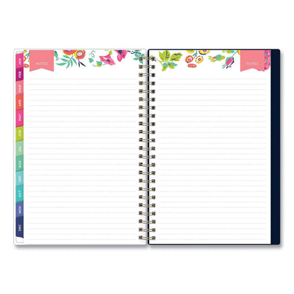 Blue Sky Day Designer Peyton Create-Your-Own Cover Weekly/Monthly Planner, Floral Artwork, 8 x 5, Navy Cover, 12-Month (Jan-Dec): 2023