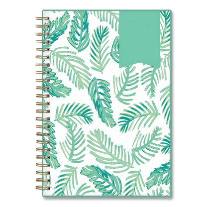Blue Sky Day Designer Palms Weekly/Monthly Planner, Palms Artwork, 8 x 5, Green/White Cover, 12-Month (Jan to Dec): 2023