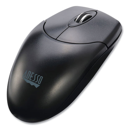 Adesso WKB1330CB Wireless Desktop Keyboard and Mouse Combo, 2.4 GHz Frequency/30 ft Wireless Range, Black