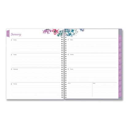 Blue Sky Laila Create-Your-Own Cover Weekly/Monthly Planner, Wildflower Artwork, 11 x 8.5, Purple/Blue/Pink, 12-Month (Jan-Dec): 2023