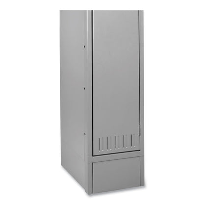 Tennsco Three Wide Closed Locker Base, 36w x 18d x 6h, Sand