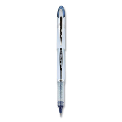 uniball VISION ELITE Roller Ball Pen, Stick, Bold 0.8 mm, Blue-Black Ink, White/Blue Barrel