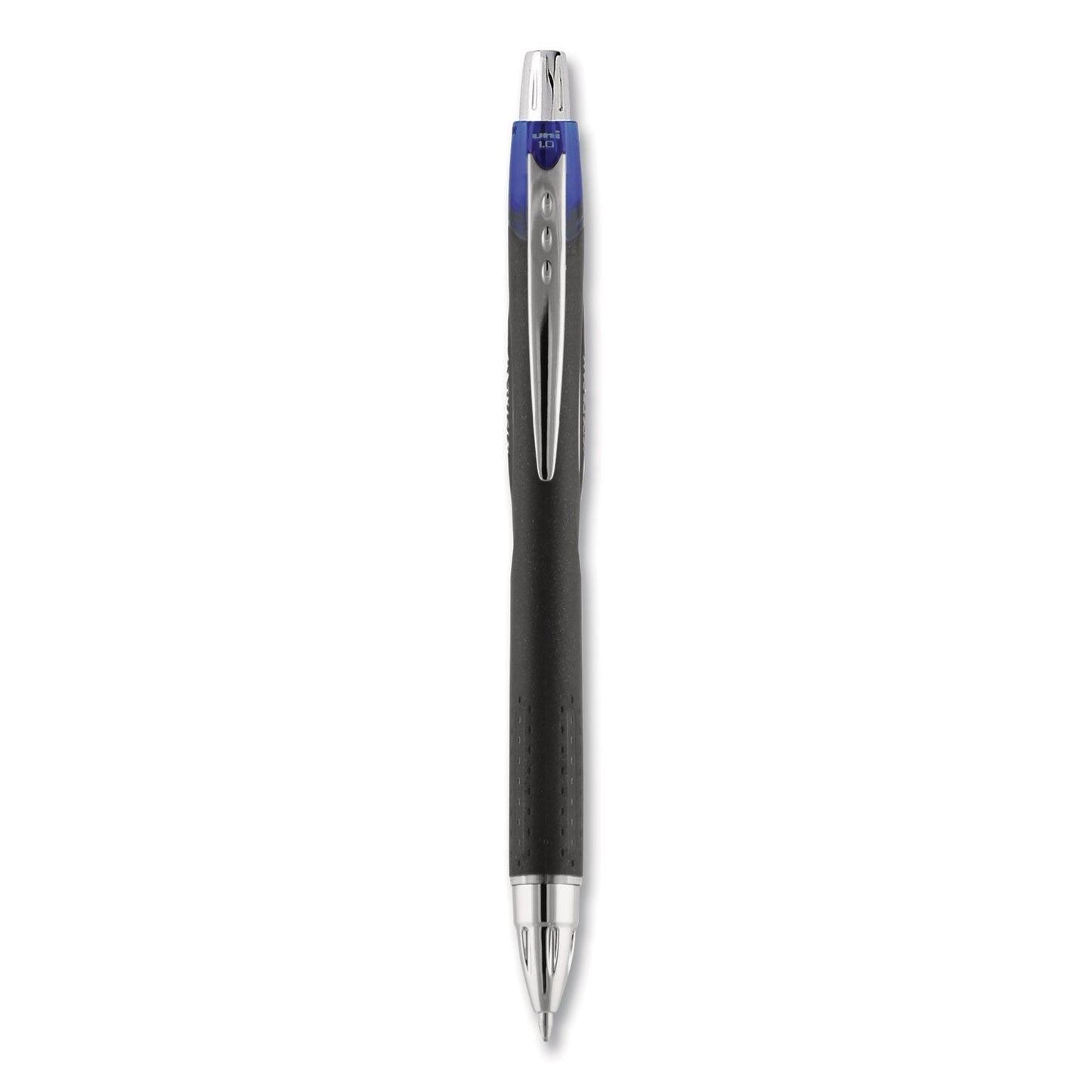 uniball Jetstream Retractable Ballpoint Pen, Bold 1 mm, Blue Ink, Black Barrel