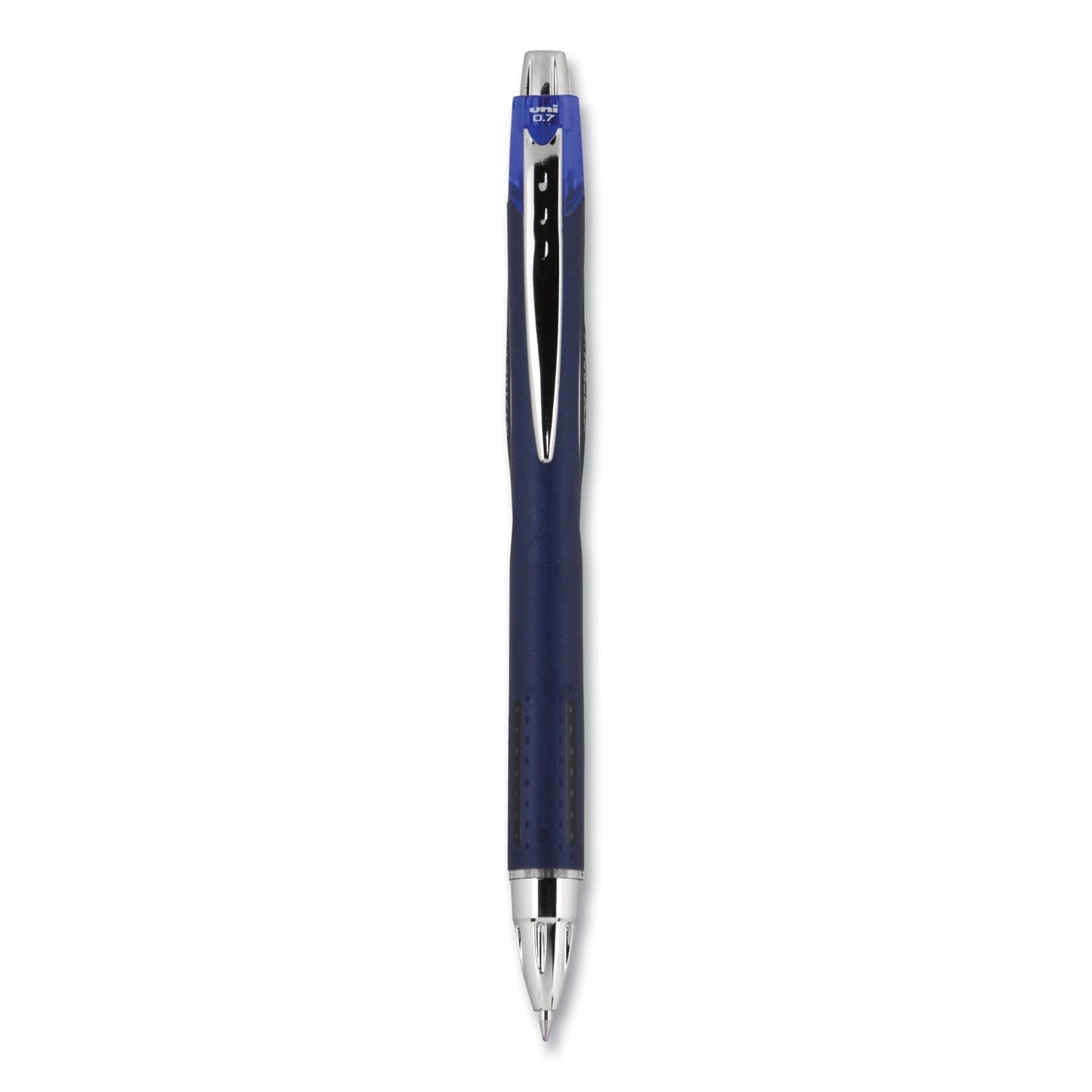 uniball Jetstream Retractable Ballpoint Pen, Fine 0.7 mm, Blue Ink, Blue Barrel