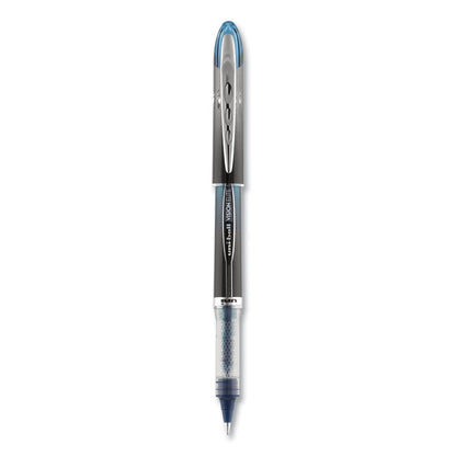 uniball VISION ELITE Roller Ball Pen, Stick, Extra-Fine 0.5 mm, Blue-Black Ink, Black/Blue Barrel