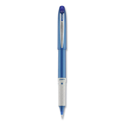 uniball Grip Roller Ball Pen, Stick, Fine 0.7 mm, Blue Ink, Blue Barrel, Dozen