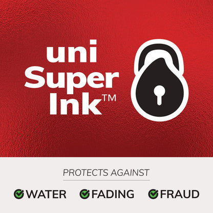 uniball Signo 207 Gel Pen, Retractable, Medium 0.7 mm, Black Ink, Translucent Black Barrel, 4/Pack