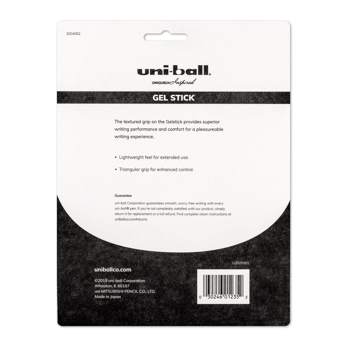 uniball Gel Pen, Stick, Micro 0.38 mm, Assorted Ink Colors, Clear Barrel, 8/Pack