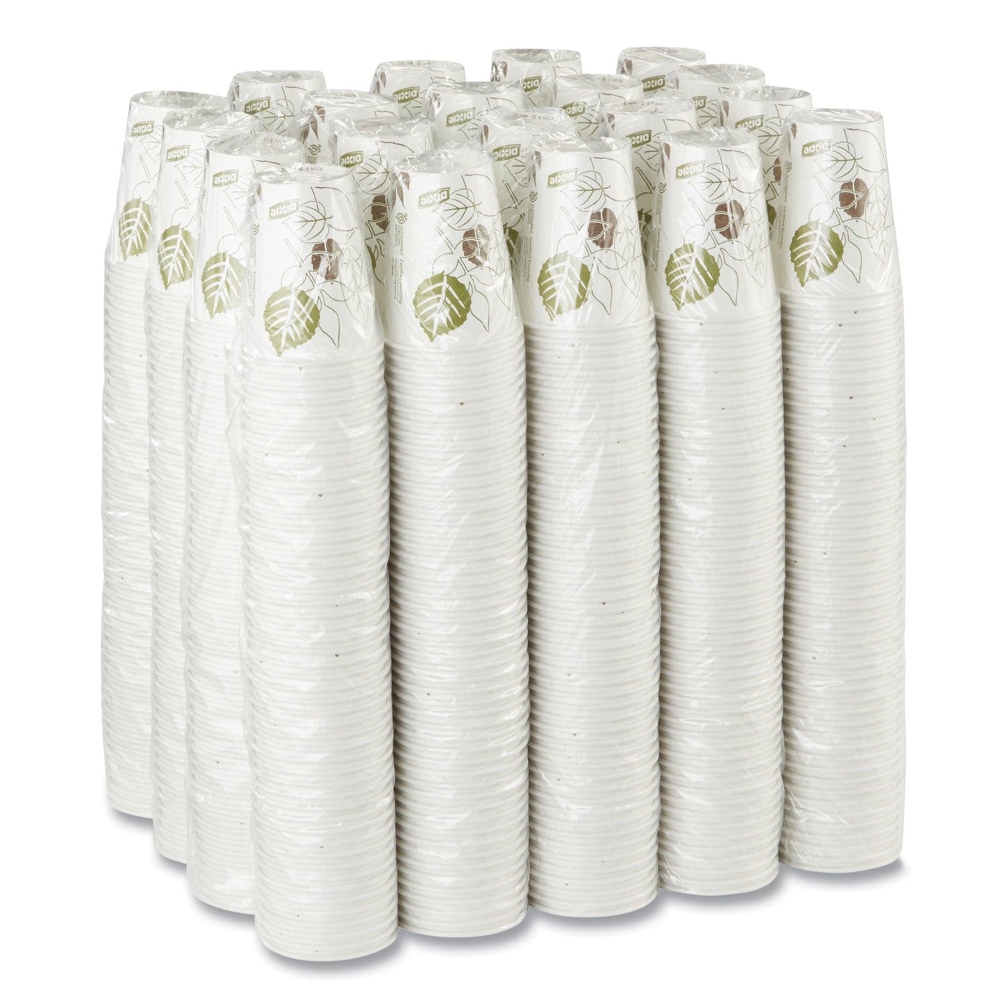 Dixie Pathways Paper Hot Cups, 8 oz, 50 Sleeve, 20 Sleeves/Carton