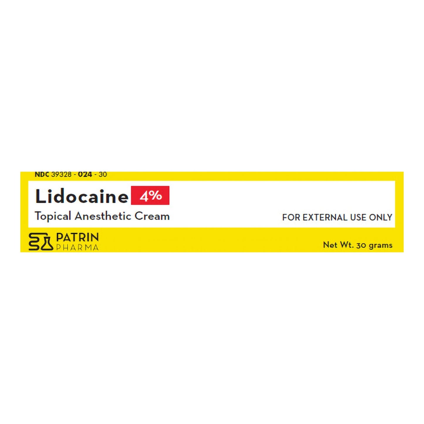 Patrin Pharma 4% Lidocaine Topical Anesthetic Cream 39328002430