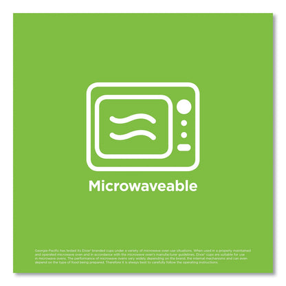 Dixie PerfecTouch Paper Hot Cups, 10 oz, Coffee Haze Design, 25/Pack