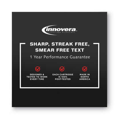 Innovera Remanufactured Black High-Yield Ink, Replacement for 956XL (L0R39AN), 3,000 Page-Yield