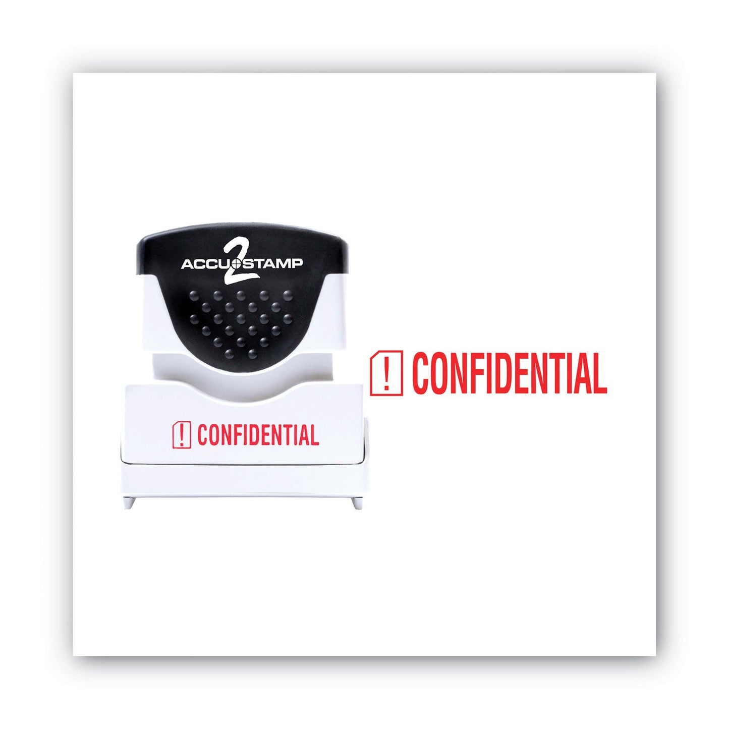 ACCUSTAMP2 Pre-Inked Shutter Stamp, Red, CONFIDENTIAL, 1.63 x 0.5