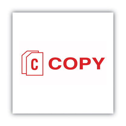 ACCUSTAMP2 Pre-Inked Shutter Stamp, Red, COPY, 1.63 x 0.5