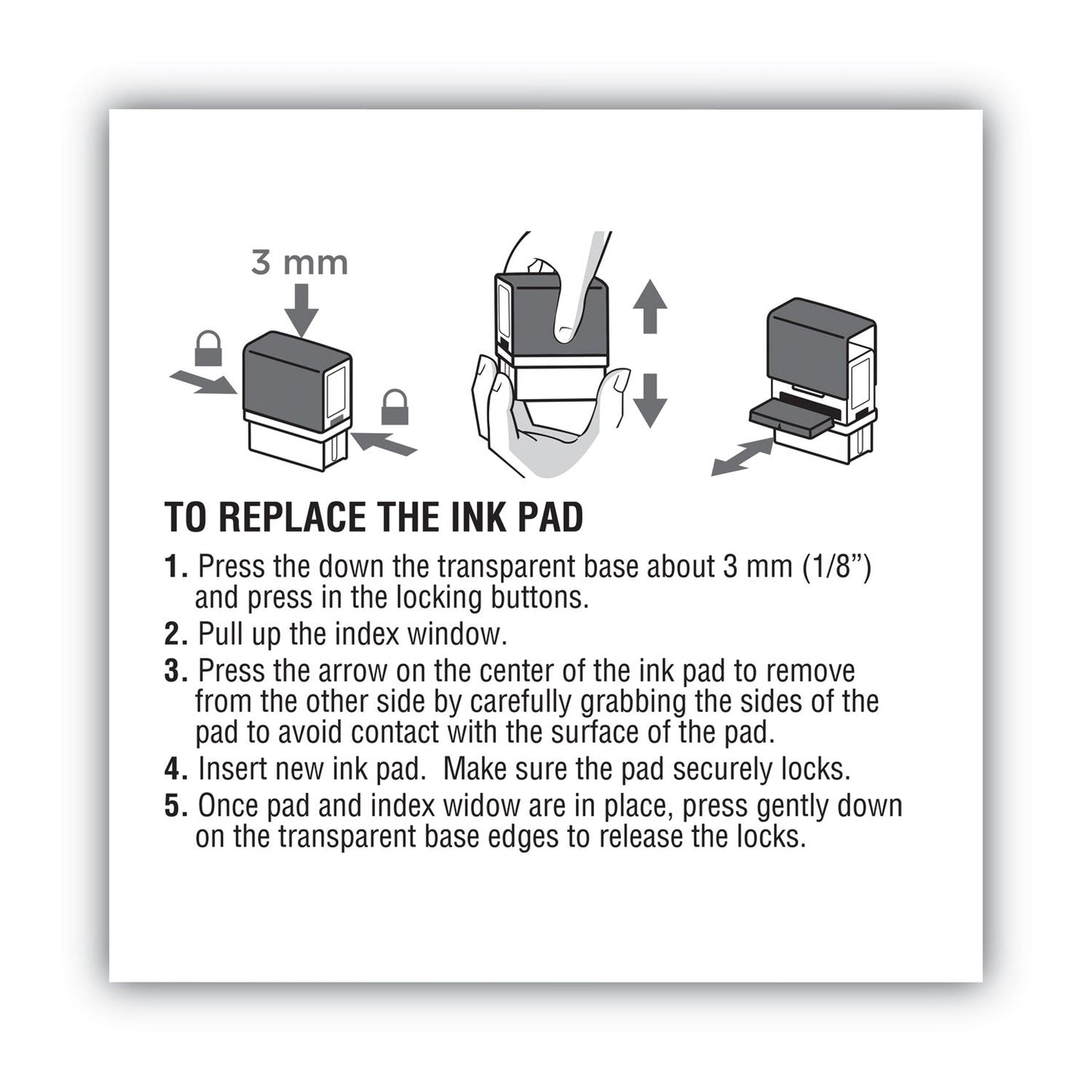 COSCO 2000PLUS Replacement Ink Pad for 2000PLUS 1SI30PGL, 1.94" x 0.25", Red