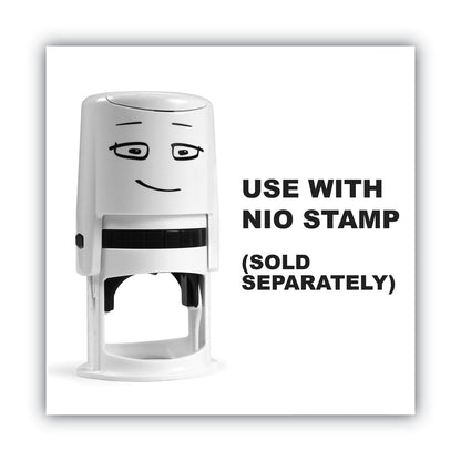 NIO Ink Pad for NIO Stamp with Voucher, 2.75" x 2.75", Fancy Gray