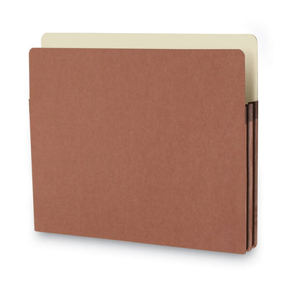 Smead Redrope Drop Front File Pockets, 1.75" Expansion, Letter Size, Redrope, 50/Box